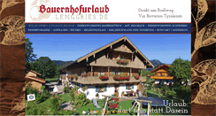 Desktop Screenshot of bauernhof-urlaub-beim-hanslkaspar.de